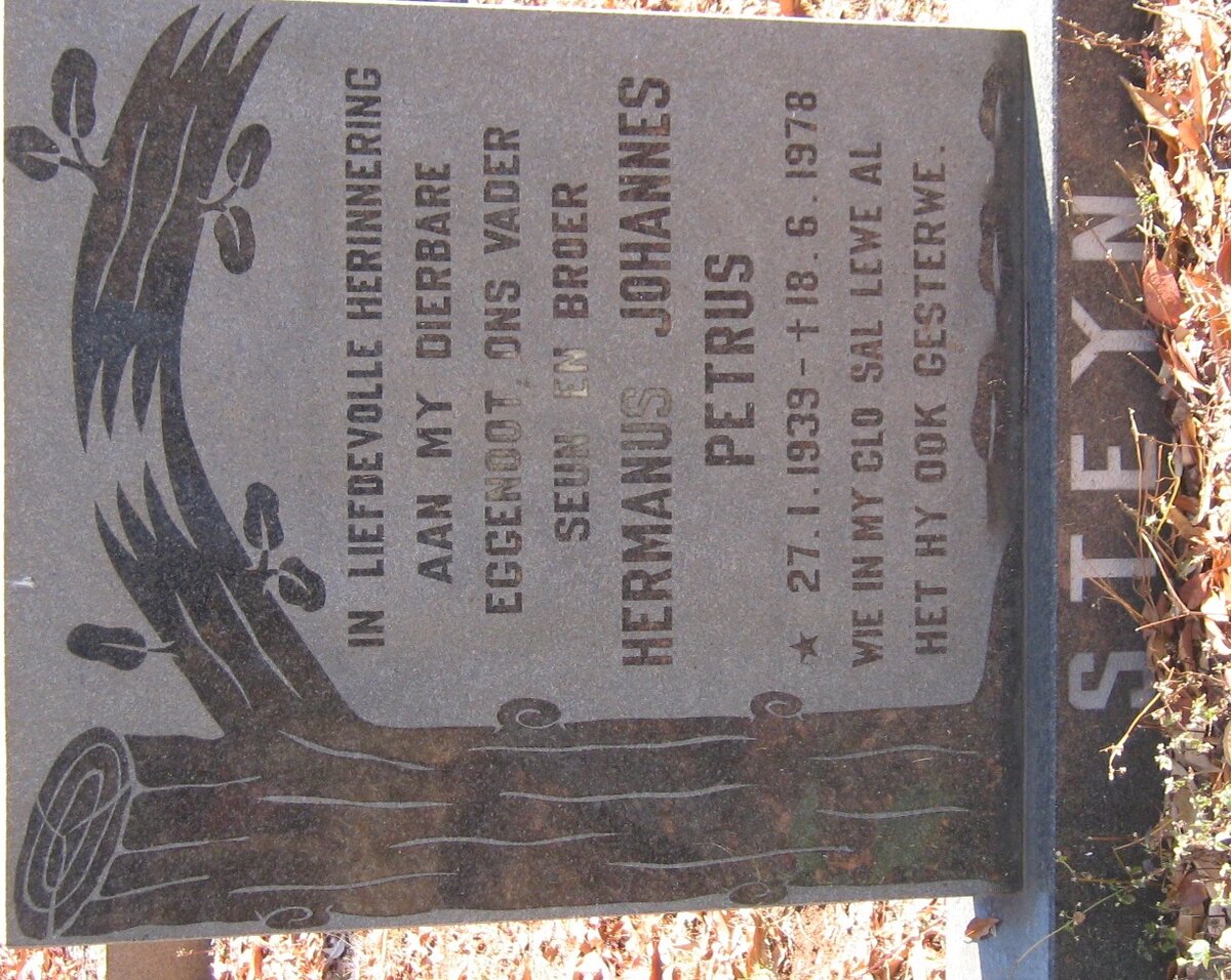 STEYN Hermanus Johannes Petrus 1939-1978