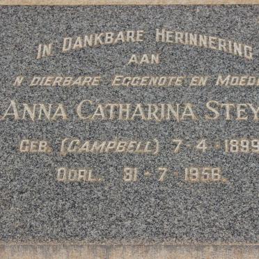 STEYN Anna Catharina nee CAMPBELL 1899-1956