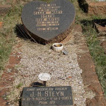 STEYN J.H. 1920-1967 &amp; Ellen Mary HAYES 1925-1954