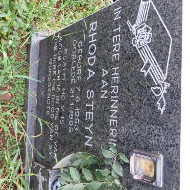 STEYN Rhoda 1953-1995