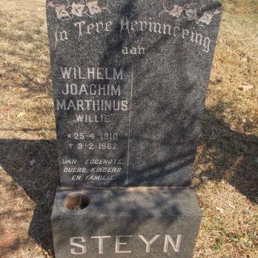 STEYN Wilhelm Joachim Marthinus 1910-1962