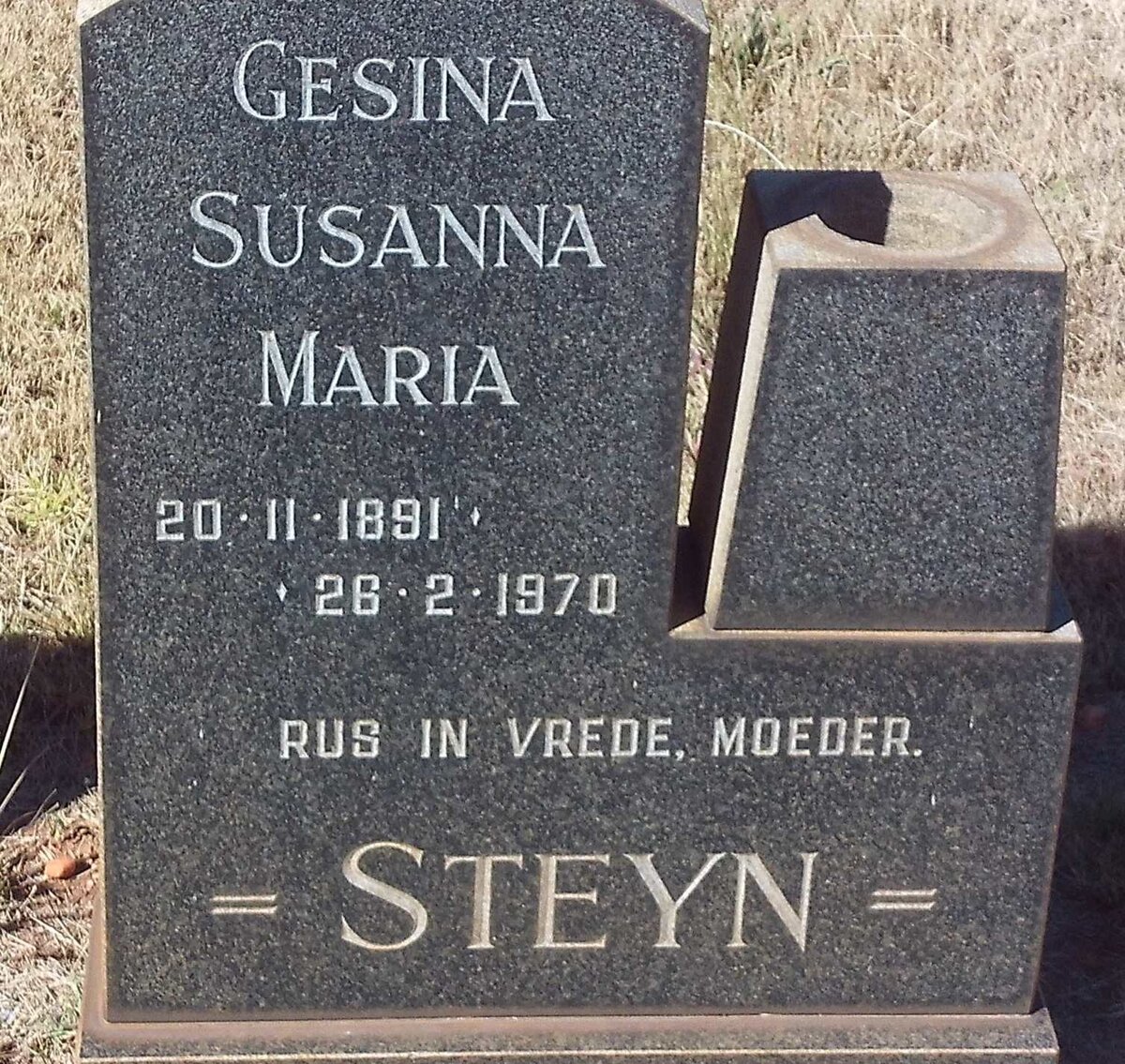 STEYN Gesina Susanna Maria 1891-1970