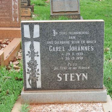 STEYN Carel Johannes 1939-1950