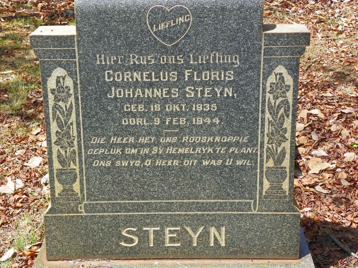 STEYN Cornelus Floris Johannes 1935-1944