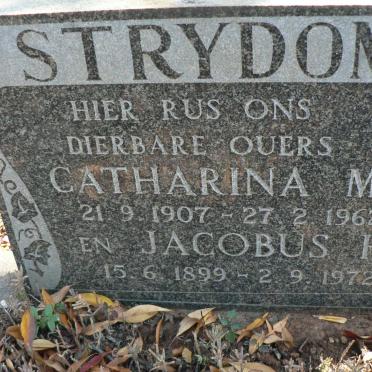 STRYDOM Jacobus H. 1899-1972 &amp; Catharina M. 1907-1962