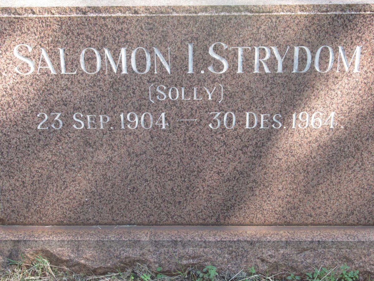 STRYDOM Salomon I. 1904-1964