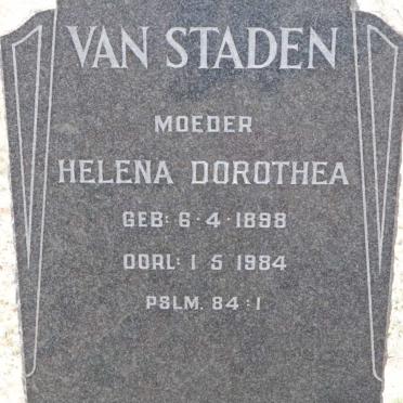 STADEN Johannes Jurrie, van 1899-1969 &amp; Helena Dorothea 1898-1984