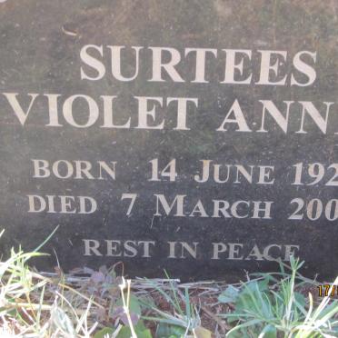 SURTEES Violet Annie 1921-2005