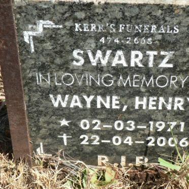 SWARTZ Wayne Henry 1971-2006