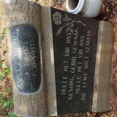 SWART Anna C. 1923-1977