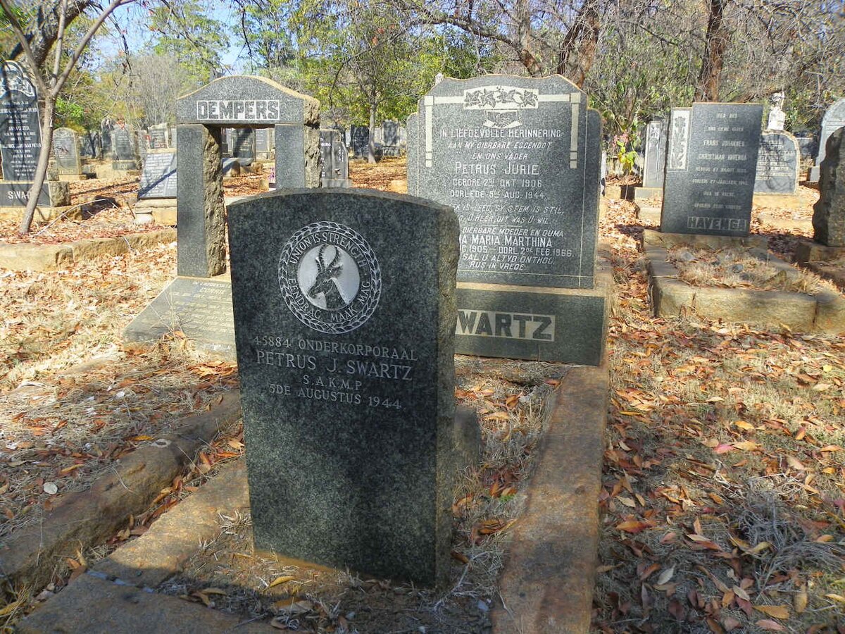 SWARTZ Petrus J. -1944