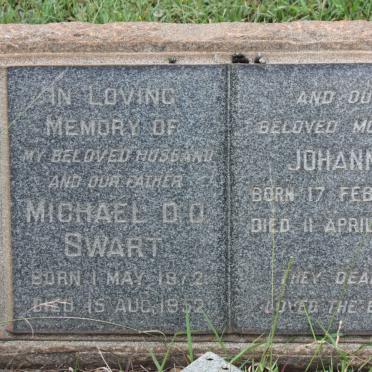 SWART Michael D.O. 1872-1952 &amp; Johanna 1870-1966
