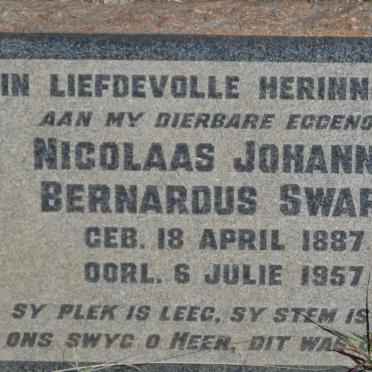 SWART Nicolaas Johannes Bernardus 1887-1957
