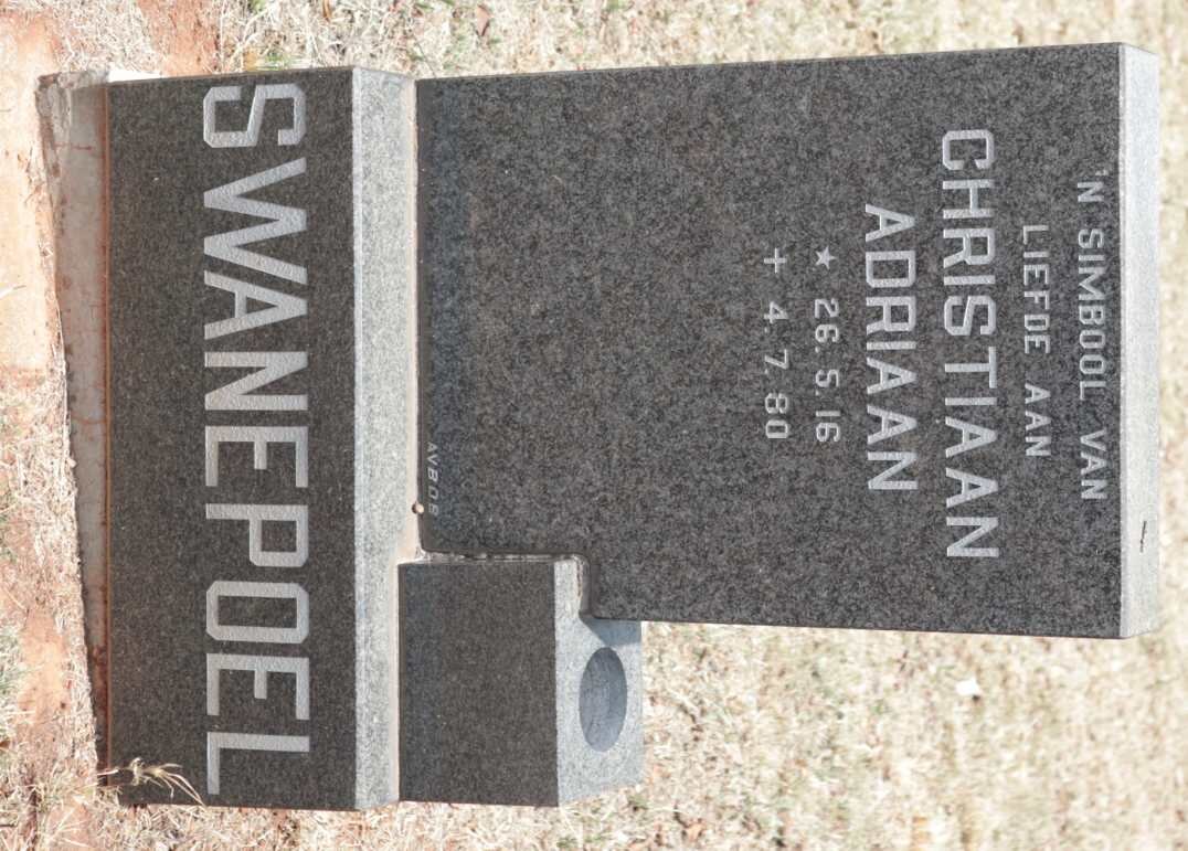 SWANEPOEL Christiaan Adriaan 1916-1980