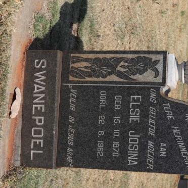 SWANEPOEL Elsie Josina 1870-1962