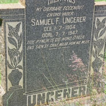 UNGERER Samuel F. 1904-1947