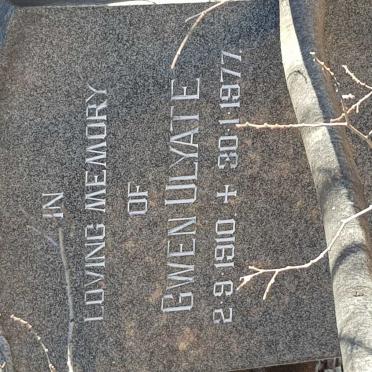 ULYATE Gwen 1910-1977