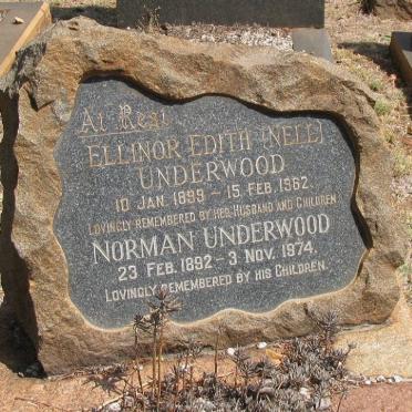UNDERWOOD Norman 1892-1974 &amp; Ellinor Edith 1899-1962