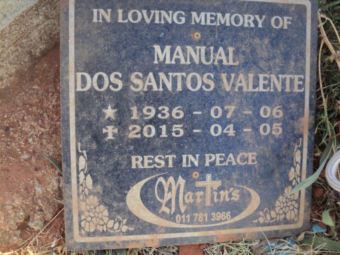 VALENTE Manual Dos Santos 1936-2015