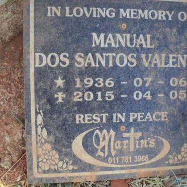 VALENTE Manual Dos Santos 1936-2015