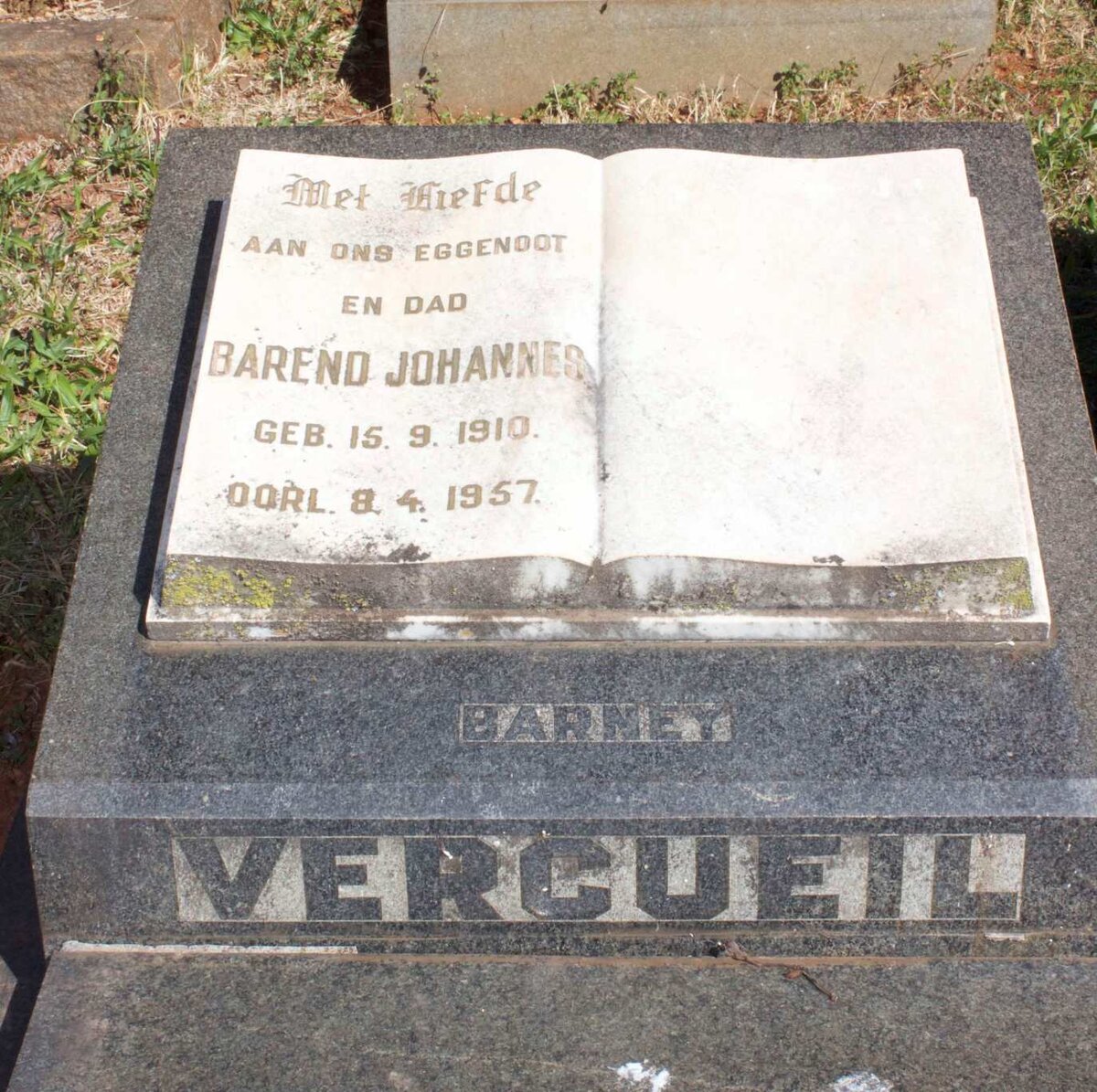 VERCUEIL Barend Johannes 1910-1957