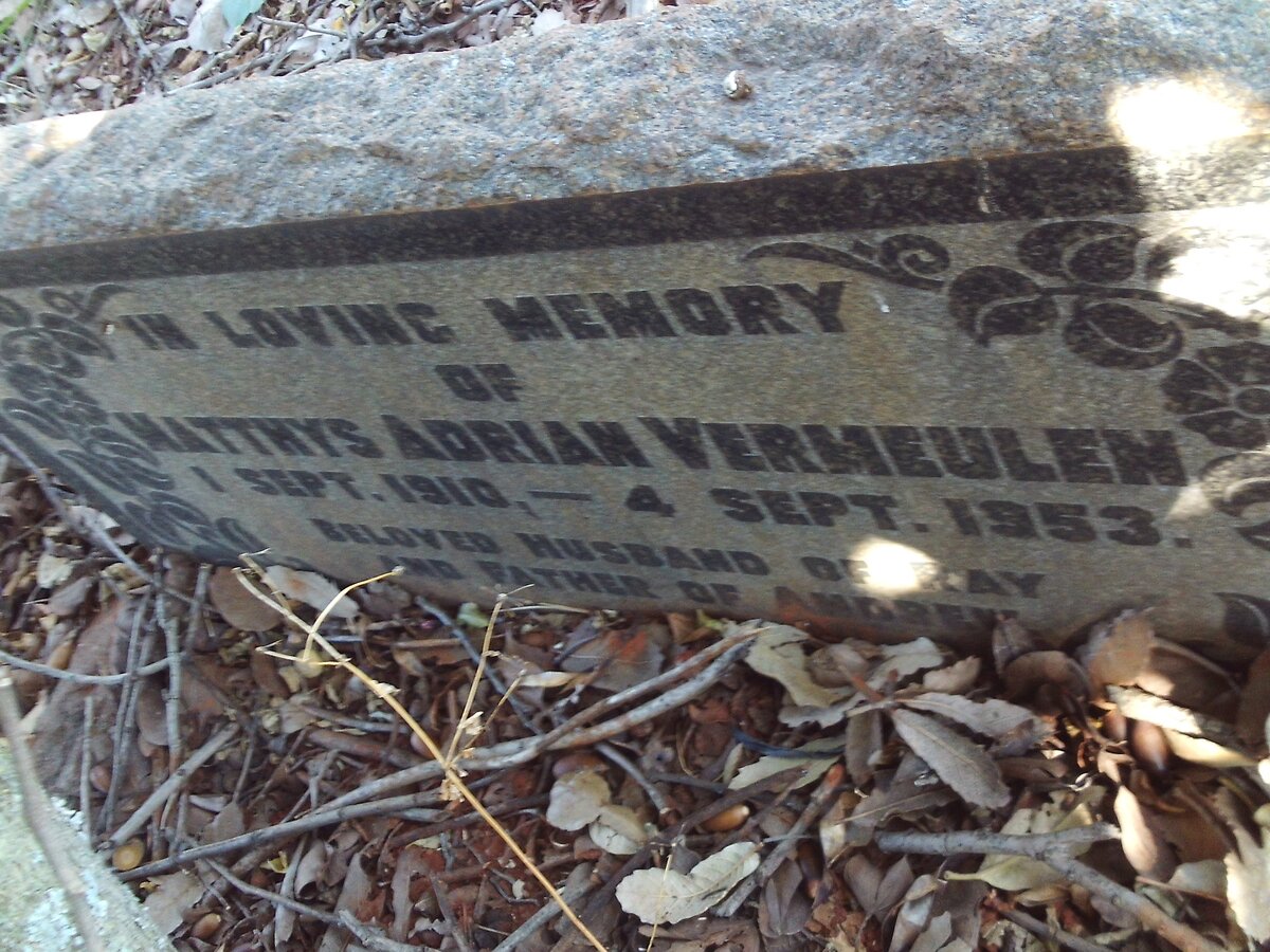 VERMEULEN Matthys Adrian 1910-1953