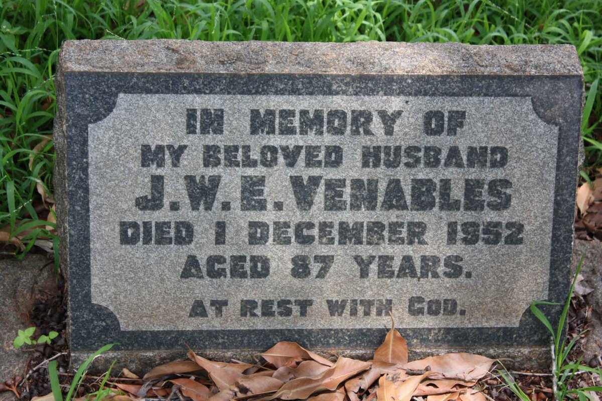 VENABLES J.W.E. -1952