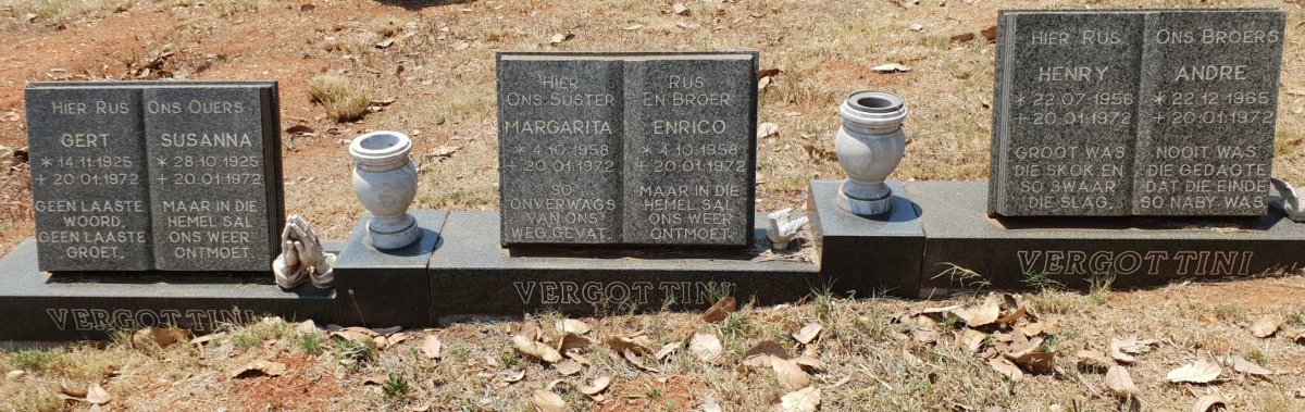 VERGOTTINI Gert 1925-1972 &amp; Susanna 1925-1972