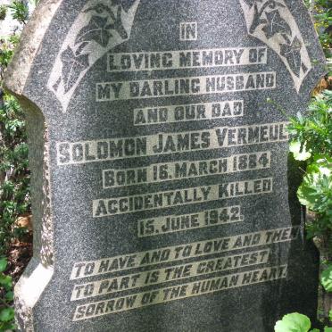 VERMEULEN Solomon James 1884-1942