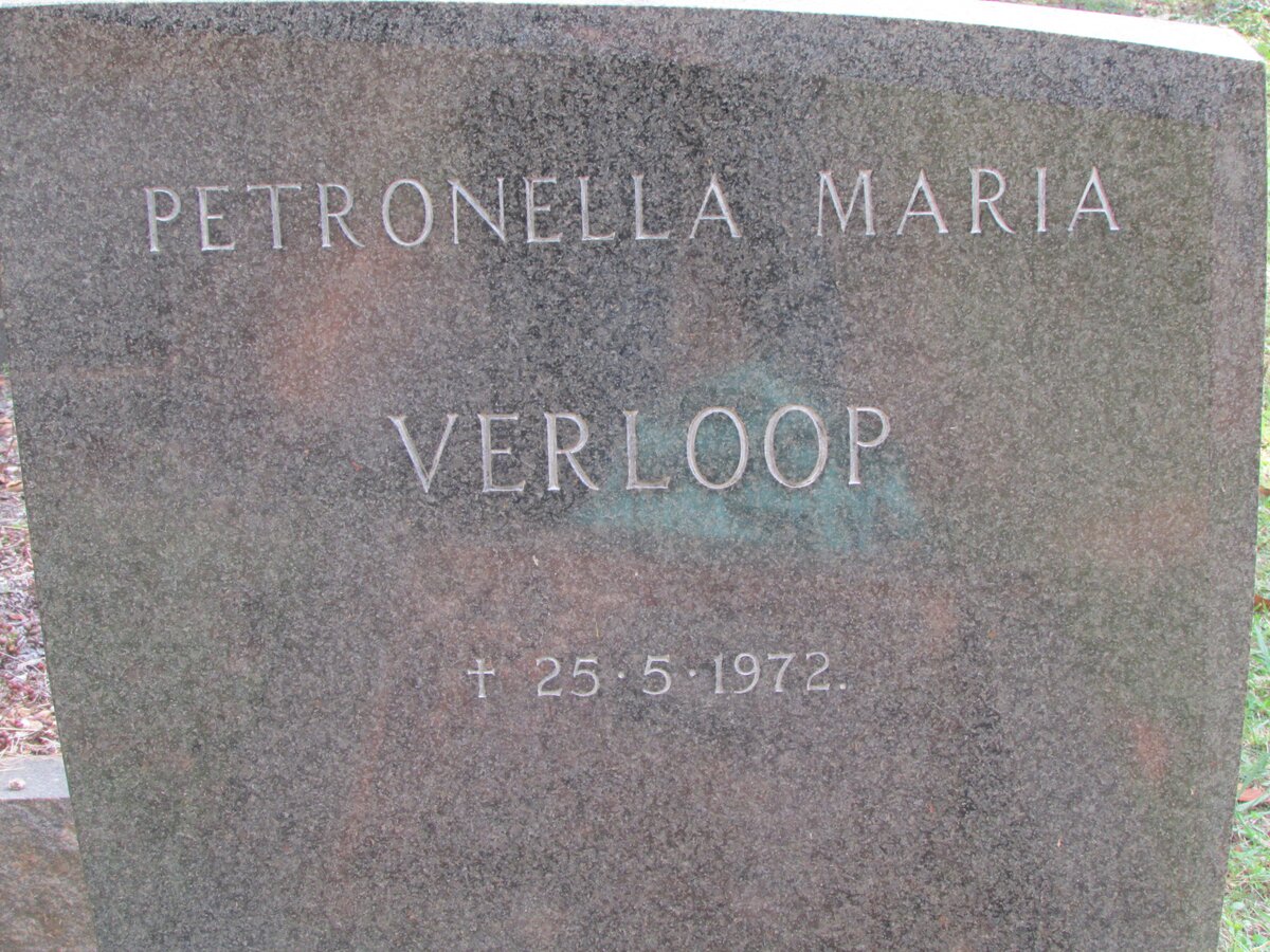 VERLOOP Petronella Maria -1972