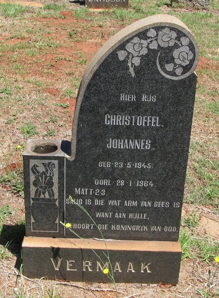 VERMAAK Christoffel Johannes 1945-1964