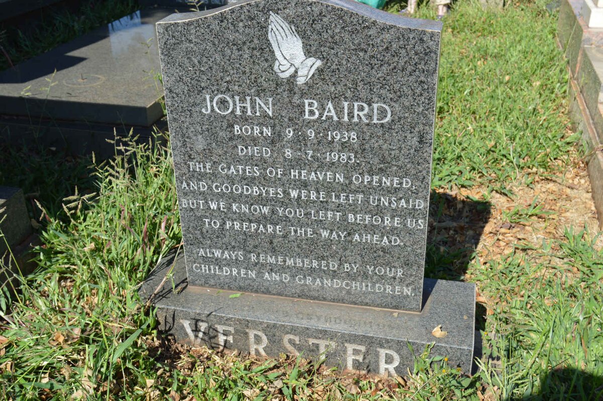 VERSTER John Baird 1938-1983