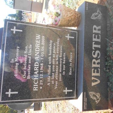 VERSTER Richard Andrew 1968-2009