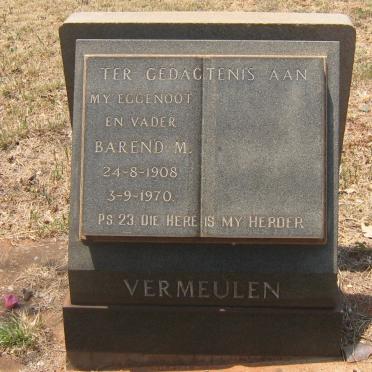 VERMEULEN Barend M. 1908-1970