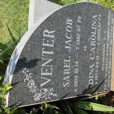 VENTER Sarel Jacob 1909-1982 &amp; Dina Carolina 1922-2009