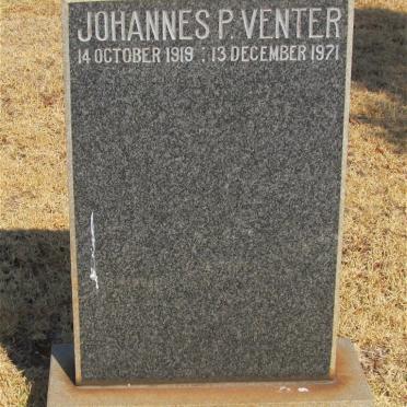 VENTER Johannes P. 1919-1971