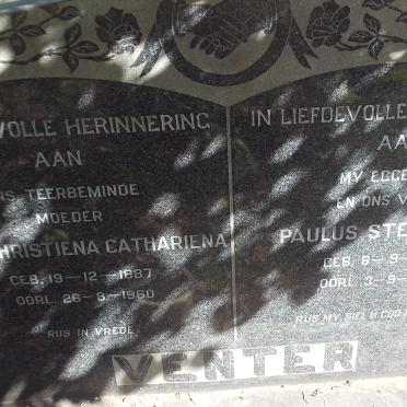 VENTER Paulus Stephanus 1881-1953 &amp; ? Christiena Cathariena 1887-1960
