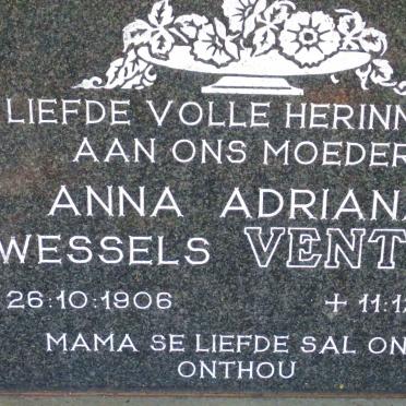 VENTER Anna Adriana Wessels 1906-1984