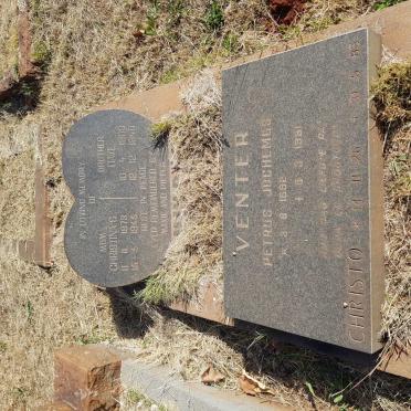 VENTER Petrus Jochemus 1892-1981 :: VENTER Christo 1926-1985 :: ? Christina S. 1873-1945 :: ? Dave 1903-1940