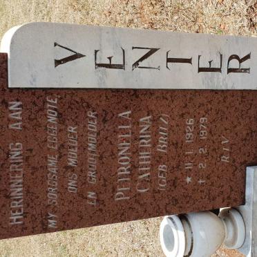 VENTER Petronella Catherina nee BRITZ 1926-1979