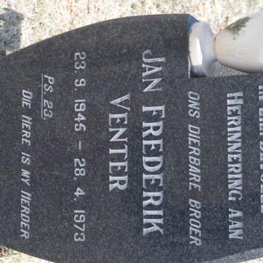 VENTER Jan Frederik 1945-1973