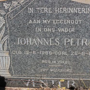 VENTER Johannes Petrus 1886-1955