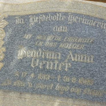 VENTER Hendrina Anna 1913-1963