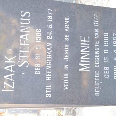 VILLIERS Izaak Stefanus, de 1906-1977 &amp; Minnie 1909-1997