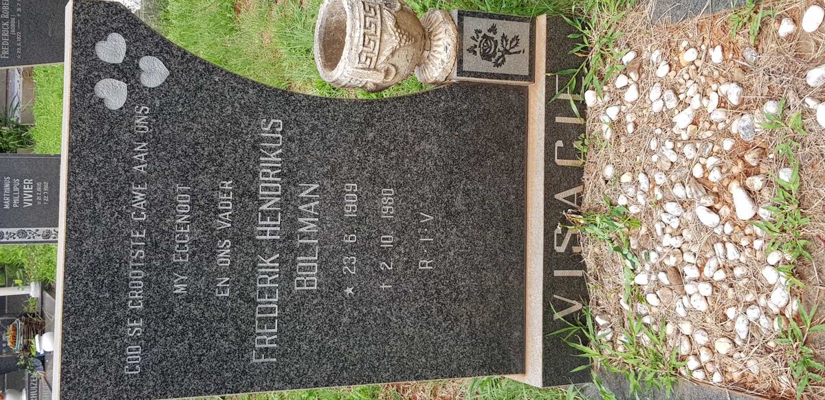VISAGIE Frederik Hendrikus Boltman 1909-1980