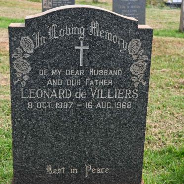 VILLIERS Leonard, de 1907-1968