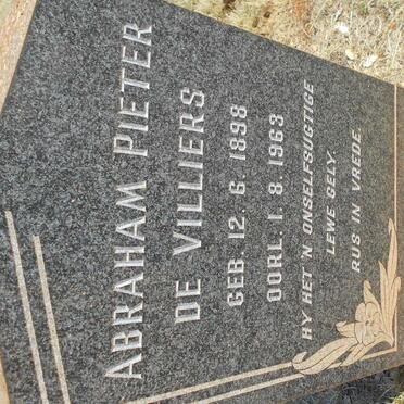 VILLIERS Abraham Pieter, de 1898-1963