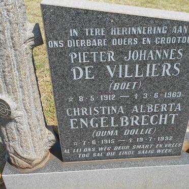 VILLIERS Pieter Johannes, de 1912-1963 &amp; Christina Alberta ENGELBRECHT 1915-1992