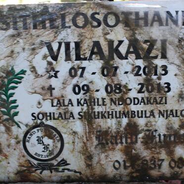 VILAKAZI Sithelosothando 2013-2013