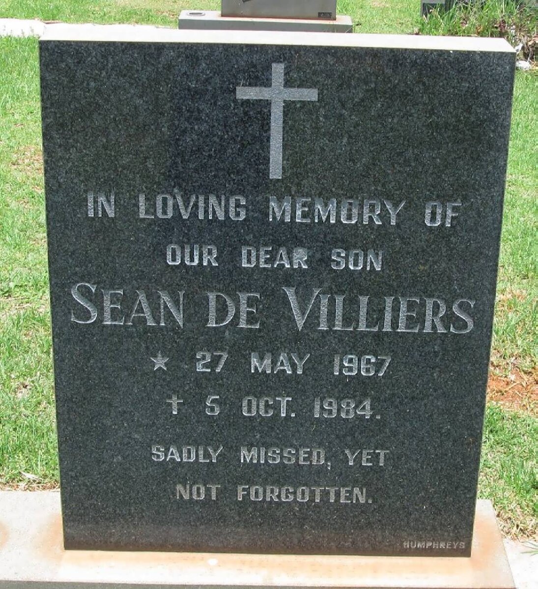 VILLIERS Sean, de 1967-1984